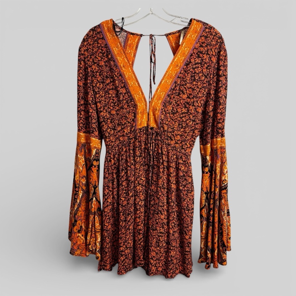 Free People Once Upon a Summertime Romper boho whimsical artsy size XS